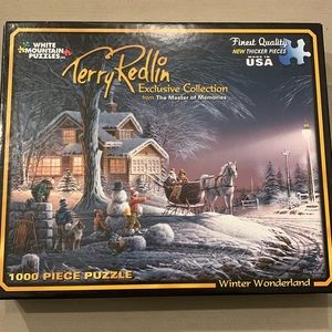 Terry Redlin 1000 Piece Jigsaw Puzzle “Winter Wonderland”